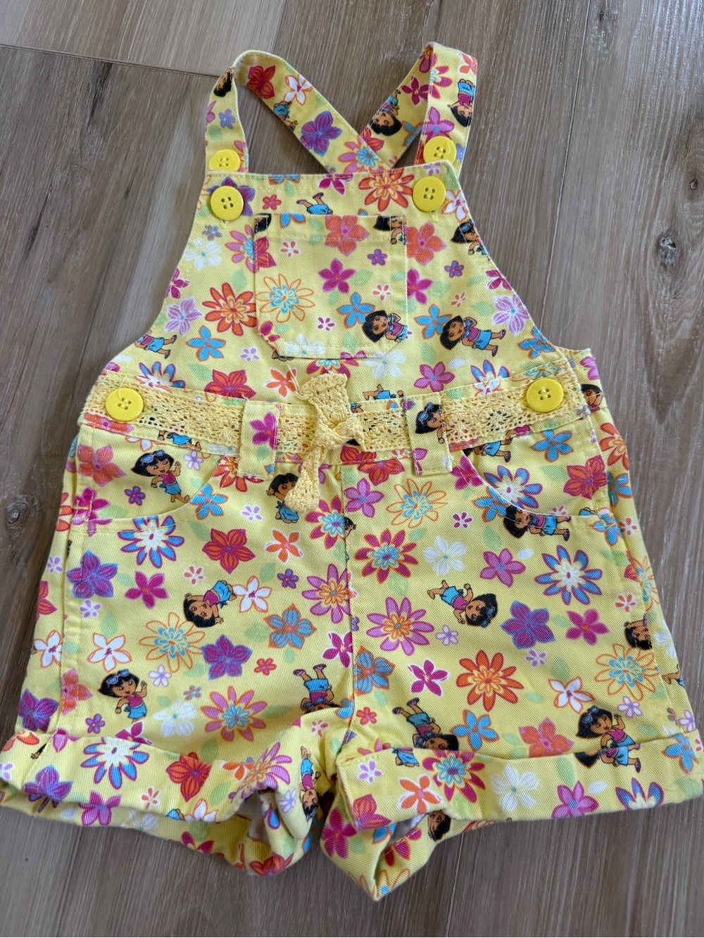 Vintage Dora the Explorer Shortalls